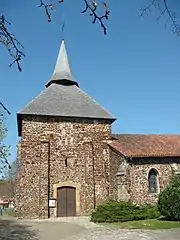 Église Saint-Jean-Baptiste de Mézos, siglo XIV.