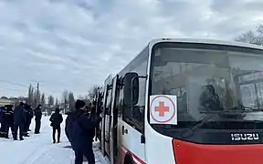 Intentos de evacuación en autobús por "corredores verdes". (8 de marzo de 2022)