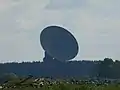 El radiotelescopio del centro de comunicación espacial en Kaliazin.