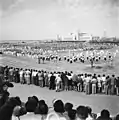 El Maccabiah Stadium en 1946.