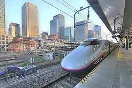 Shinkansen en Estación de Tokio