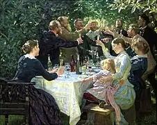 Hip, hip, hurra! de P. S. Krøyer.