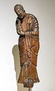 Escultures originals de sant Joan al Museu Nacional d'Art de Catalunya