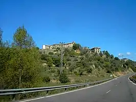 Vista de la localidad desde la carretera