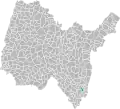 Localización de Magnieu en el territorio de Ain