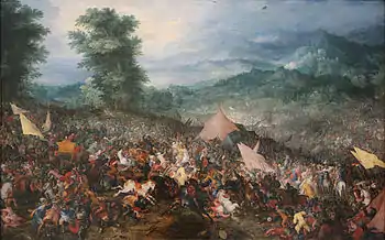 La batalla de Issos, de Jan Brueghel el viejo (1602).