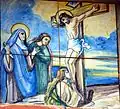 Detalle de plafón correspondiente a la Estación XII del Viacrucis de Casas Bajas (Valencia): Jesús muere en la cruz.