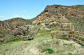 Vista parcial (occidental) de la planicie del Castillo de Libros (Teruel), en la cima de El Mortero (2017).