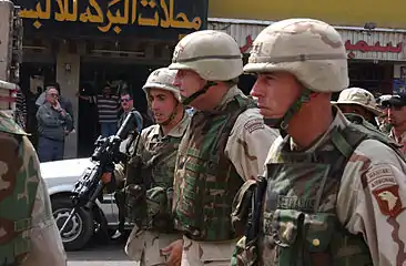Soldados estadounidenses en Iraq.