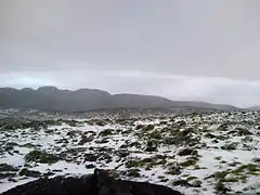 Nevada en la Sierra de Santa Bárbara, Invierno de 2010.