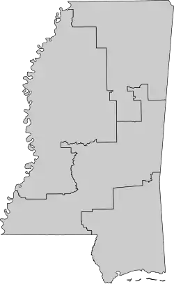 4.º distrito ubicada en Misisipi