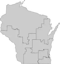 8.º distrito ubicada en Wisconsin