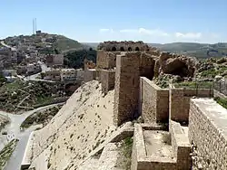 Fachada sur del castillo de Al Karak