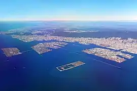 Vista aérea de Kobe