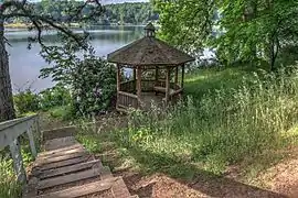 Gazebo en el lago Junaluska, Carolina del Norte