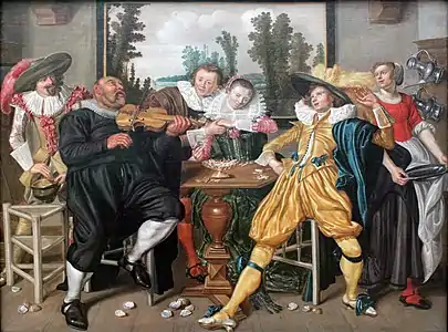 Alegre compañía, hacia 1622-1624 Gemäldegalerie, Berlín