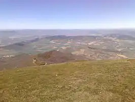 Vista del valle desde el monte Izaga.