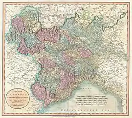 Provincia del reino de Cerdeña en 1815