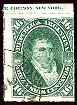 Estampilla 16 cent. 1878.