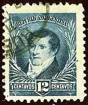 Estampilla 12 cent. 1893.