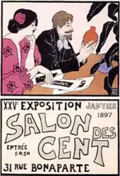* Poster by Andrew Kay Womrath for the 25th exhibition, March 1897