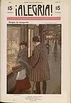 Portada de Medina Vera, en la revista ¡Alegría! (23 de octubre de 1907)