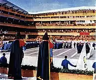 Ceremonia de apertura de los juegos de 1956.