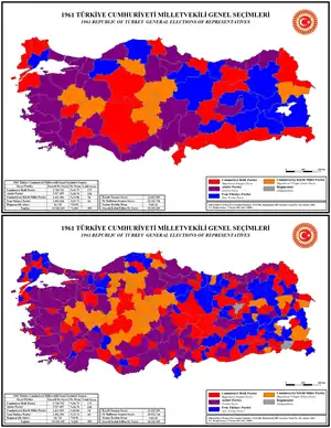 Elecciones generales de Turquía de 1961