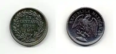 Moneda de 1898.
