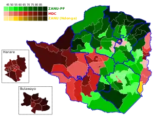 Elecciones parlamentarias de Zimbabue de 2000