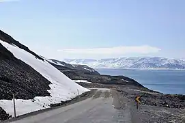 Sauðárkrókur sobre la ruta 76