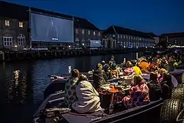 Exhibición en los canales de Copenhague
