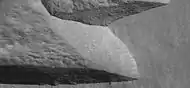 Ampliación más detallada de la imagen anterior (imagen HiRISE).