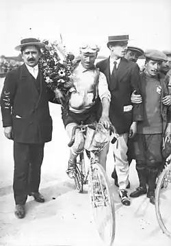 Camillo Bertarelli en el Tour de Francia de 1913