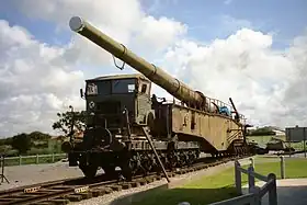 Cañón ferroviario Krupp K5 de 283 mm.