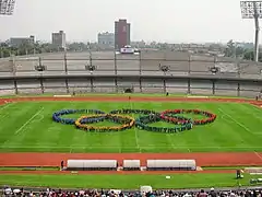 Conmemoración durante el 50 aniversario de los Juegos Olímpicos.