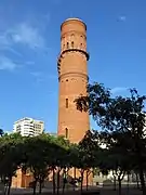 Torre de las Aguas del Besós (1882), hoy solo un sencillo mirador