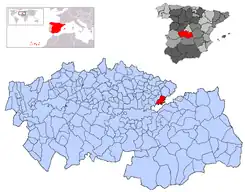 Extensión del municipio en la provincia