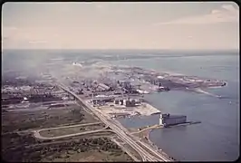 Vista de la planta de Lackawanna, fotografiado por la EPA en 1973