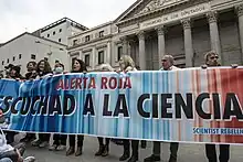 Acción de Rebelión Científica en España el 6 de abril de 2022