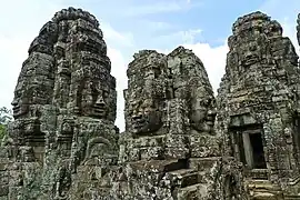 Cabezas colosales en Angkor Thom.