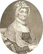 Abigail Adams, esposa de John Adams, fue la primera segunda dama y la primera en luego ser primera dama.
