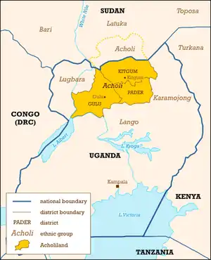 Acholiland en el norte