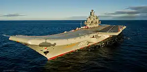 TAKR Almirante Kuznetsov (Rusia) en 2012