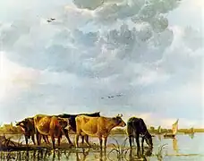 Aelbert Cuyp, Vacas en un estanque