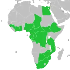      Países participantes