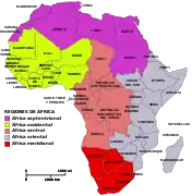 Regiones de África según la ONU