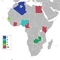 Participantes de la Copa Africana de Naciones 1990