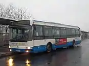 Un Irisbus Agora "Line" en Lieusaint en enero de 2012