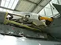 Mecanismo para mover el ala de geometría variable del MiG-23.